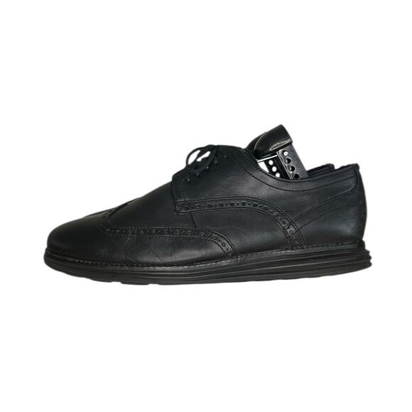 Mens Cole Haan ØriginalGrand Wingtip Oxford Shoes Size 9 Black - Picture 1 of 6